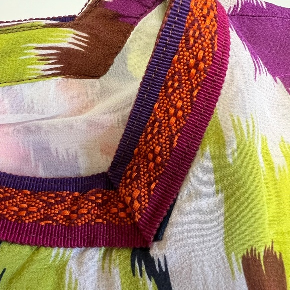Trina Turk Multicolor Silk Dress Size 6 - Picture 5 of 6